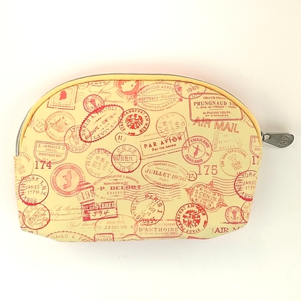 IPSY French Postmarks Makeup zipper bag NWOT
